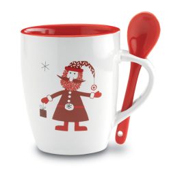 Cana cu lingurita 250ml, Ceramics, multicolour