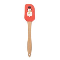   Spatula de silicon de Craciun, Item with multi-materials, rosu