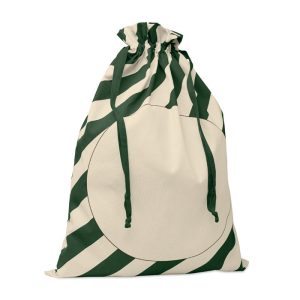 Saculet bumbac Santa, Cotton, verde