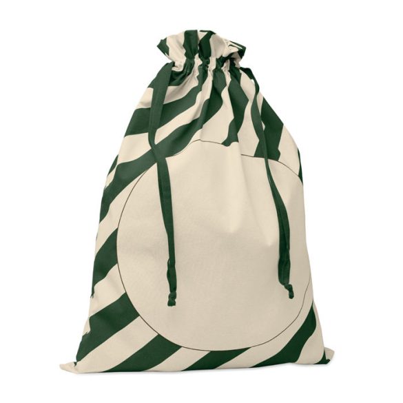 Saculet bumbac Santa, Cotton, verde