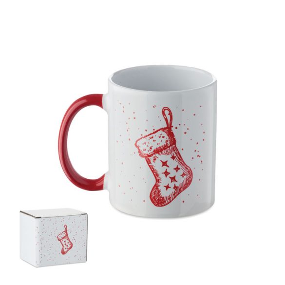 Cana ceramica sezoniera 300ml, Stoneware, rosu