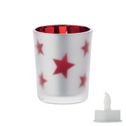 Lumanare tealight LED, Glass, rosu