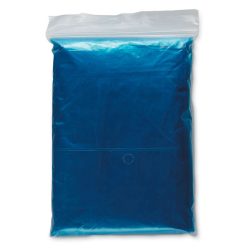 Impermeabil cu gluga in husa, Polyethylene, blue