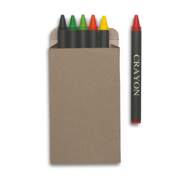 Set de 6 creioane cerate, Carton, multicolour