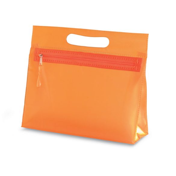 Borseta transparenta din PVC, PVC, orange