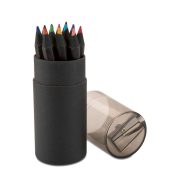 Set 12 creioane colorate, Wood, black
