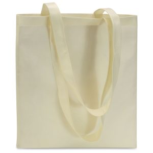 Sacosa de cumparaturi netesut, Non woven, ivory