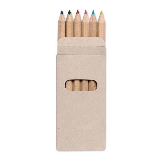 6 creioane colorate, Wood, multicolour