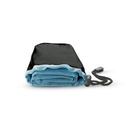 Prosop sport in husa din nylon, Towel cloth, blue