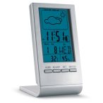 Statie meteo cu ecran LCD, Plastic, silver