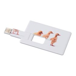 Creditcard. USB flash 16GB     MO1059-06, white, 16G
