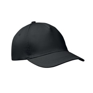 Sapca baseball 5 panele, Cotton, negru