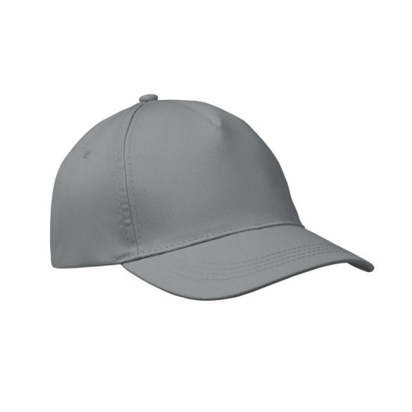 Sapca baseball 5 panele, Cotton, gri