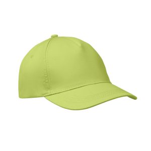 Sapca baseball 5 panele, Cotton, lime