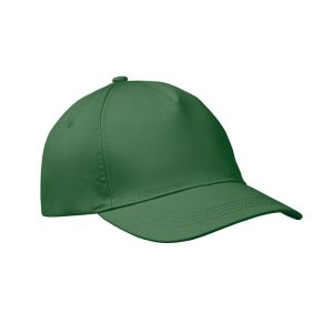 Sapca baseball 5 panele, Cotton, verde inchis