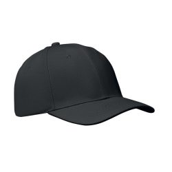 Sapca baseball 6 panele, Cotton, negru