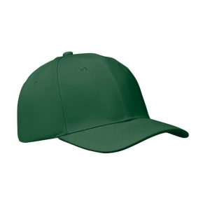 Sapca baseball 6 panele, Cotton, verde inchis