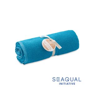 Prosop SEAQUAL® 70x140cm, Recycled cotton and Polyester, turquoise