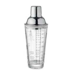 Shaker pentru cocktailuri 400 m, Glass, transparent