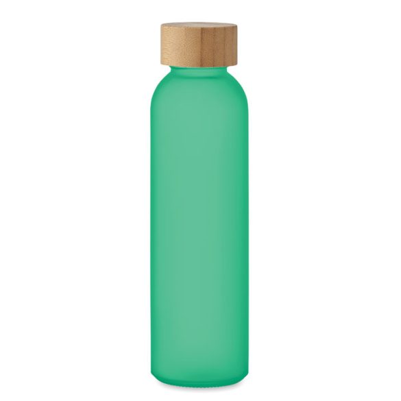 Sticla mata 500 ml, Glass, transparent green