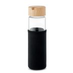 Sticla de sticla cu capac din b, Glass, black