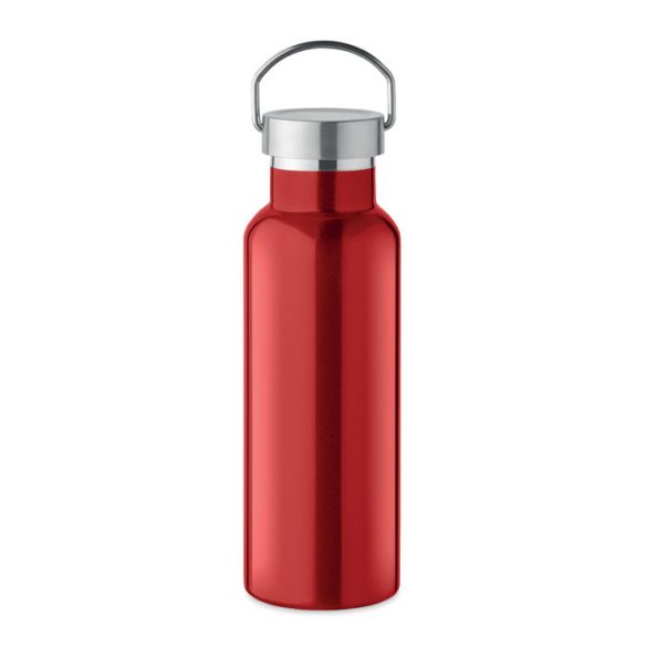 Sticla cu perete dublu 500 ml, Stainless steel, red