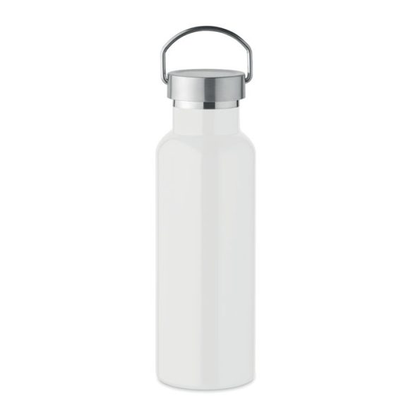 Sticla cu perete dublu 500 ml, Stainless steel, white