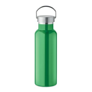 Sticla cu perete dublu 500 ml, Stainless steel, green