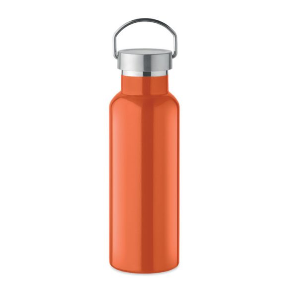 Sticla cu perete dublu 500 ml, Stainless steel, orange