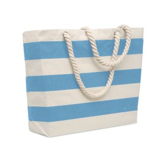 Geanta de plaja bumbac 220 gr/m, Cotton, albastru copil