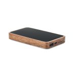 Powerbank wireless 4000 mAh, Wood, black