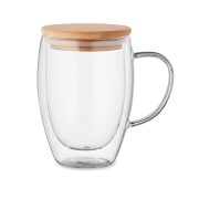 Cana borosilicat cu perete dubl, Glass, transparent