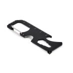 Multitool card de buzunar, Stainless steel, black