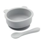 Lingurita de silicon, set bol c, Silicone, grey