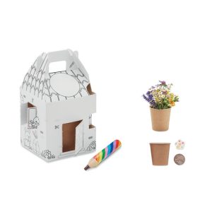 Set seminte in forma de casa, Carton, multicolour