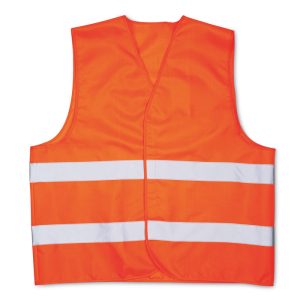 Vesta din material tricotat, Polyester, orange