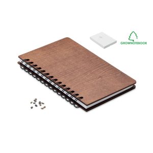 GROWBOOK™  A5 mesteacan, Paper, brown