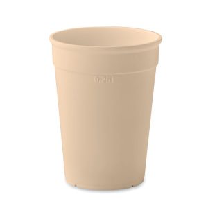 Pahar PP reciclat 300 ml, Polypropylene PP, beige