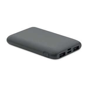 Power bank 5000 mAh, Plastic, gri piatra