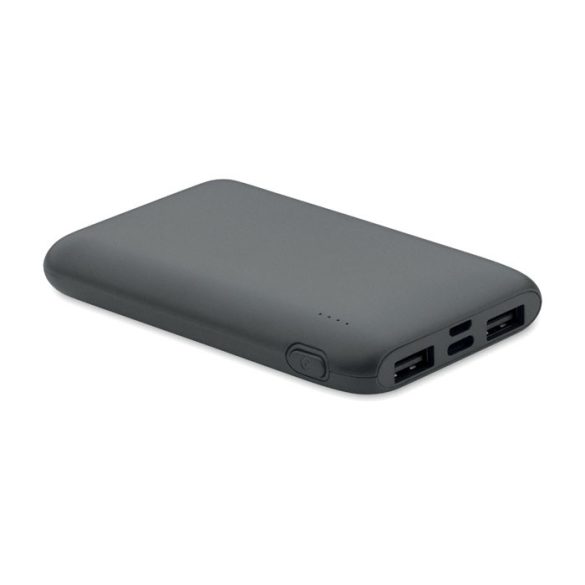 Power bank 5000 mAh, Plastic, gri piatra