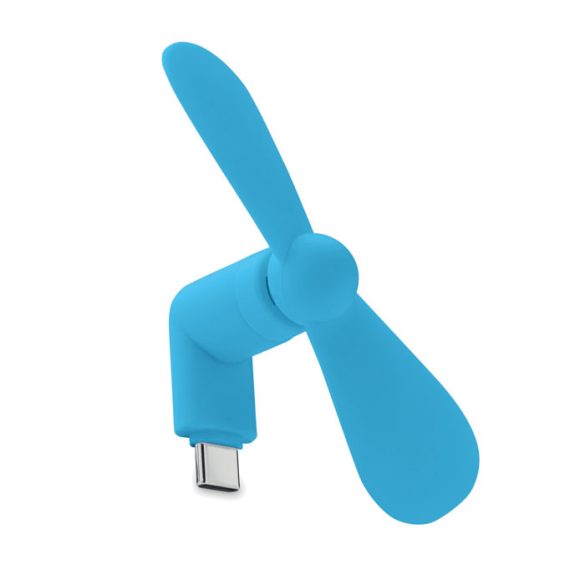 Ventilator USB portabil, Plastic, turcoaz