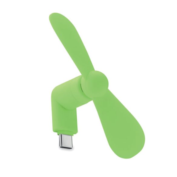 Ventilator USB portabil, Plastic, lime