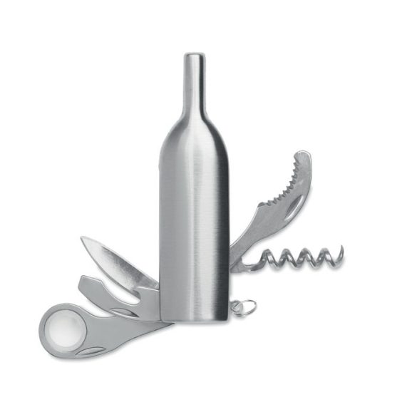 Cutit  buzunar  multifunctiona, Stainless steel, argint mat