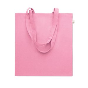 Sacosa din bumbac reciclat, Recycled cotton, roz copil