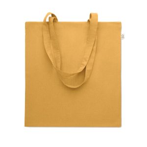 Sacosa din bumbac reciclat, Recycled cotton, ocru