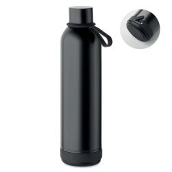 Sticla cu perete dublu 500ml, Stainless steel, negru