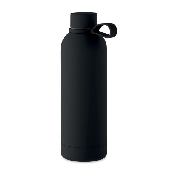 Sticla cu perete dublu 500 ml, Stainless steel, negru