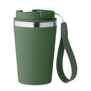 Pahar cu perete dublu 350 ml, Polypropylene PP, verde inchis