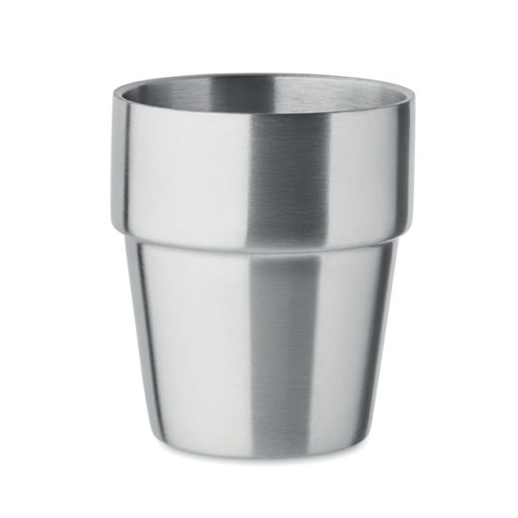 Pahar cu perete dublu 250 ml, Stainless steel, argint mat