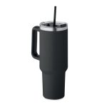 Termos cu perete dublu 1200ml, Stainless steel, negru